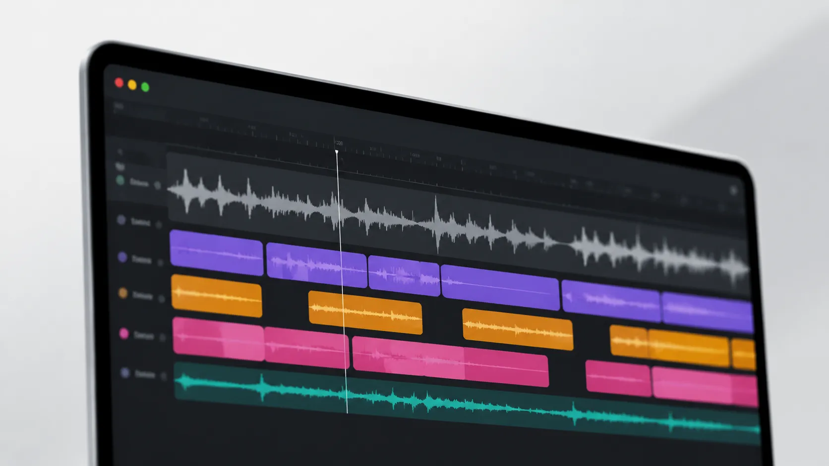 Mac subtitle track timeline in DVD authoring software for adding subtitles to movie on Mac