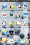 free iPhone themes - Bubble Invert V3