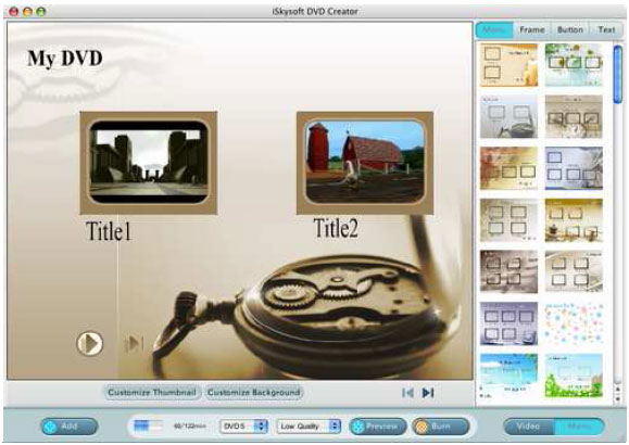 convert video to dvd and burn dvd on mac