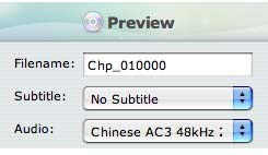select subtitle and audio track in converting DVD to MKV