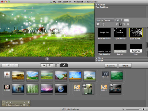 Edit Slideshow Video