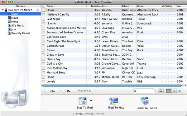 Free Mac iPod File Transfer - 4Media