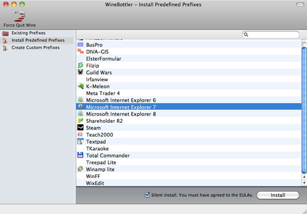 Install IE on Mac