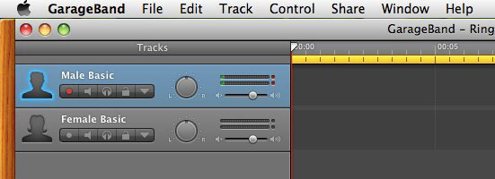 record voice with garageband