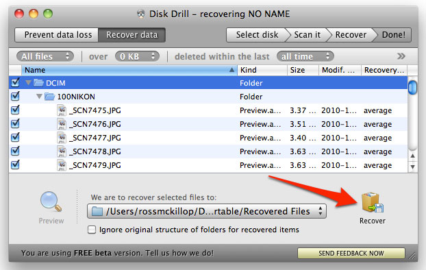 Recover files Ready on Mac