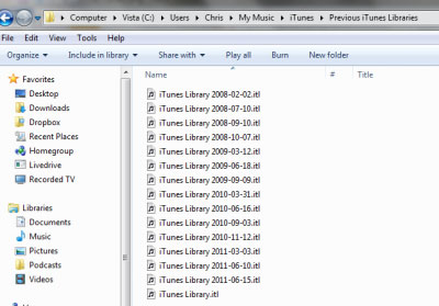 Downgrade iTunes on Windows