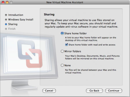 Set home share between Windows and Mac