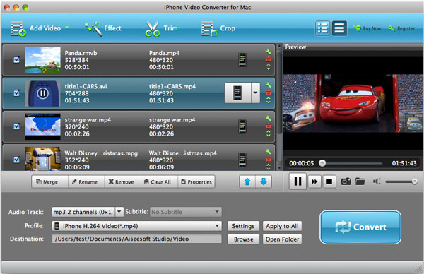 Video to iPhone Converter for Mac
