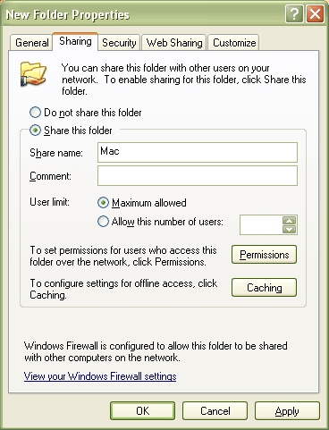 share files between windows and mac