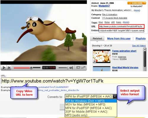 YouTube to iPod for free