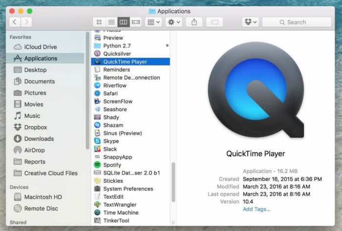 QuickTime Player (free)