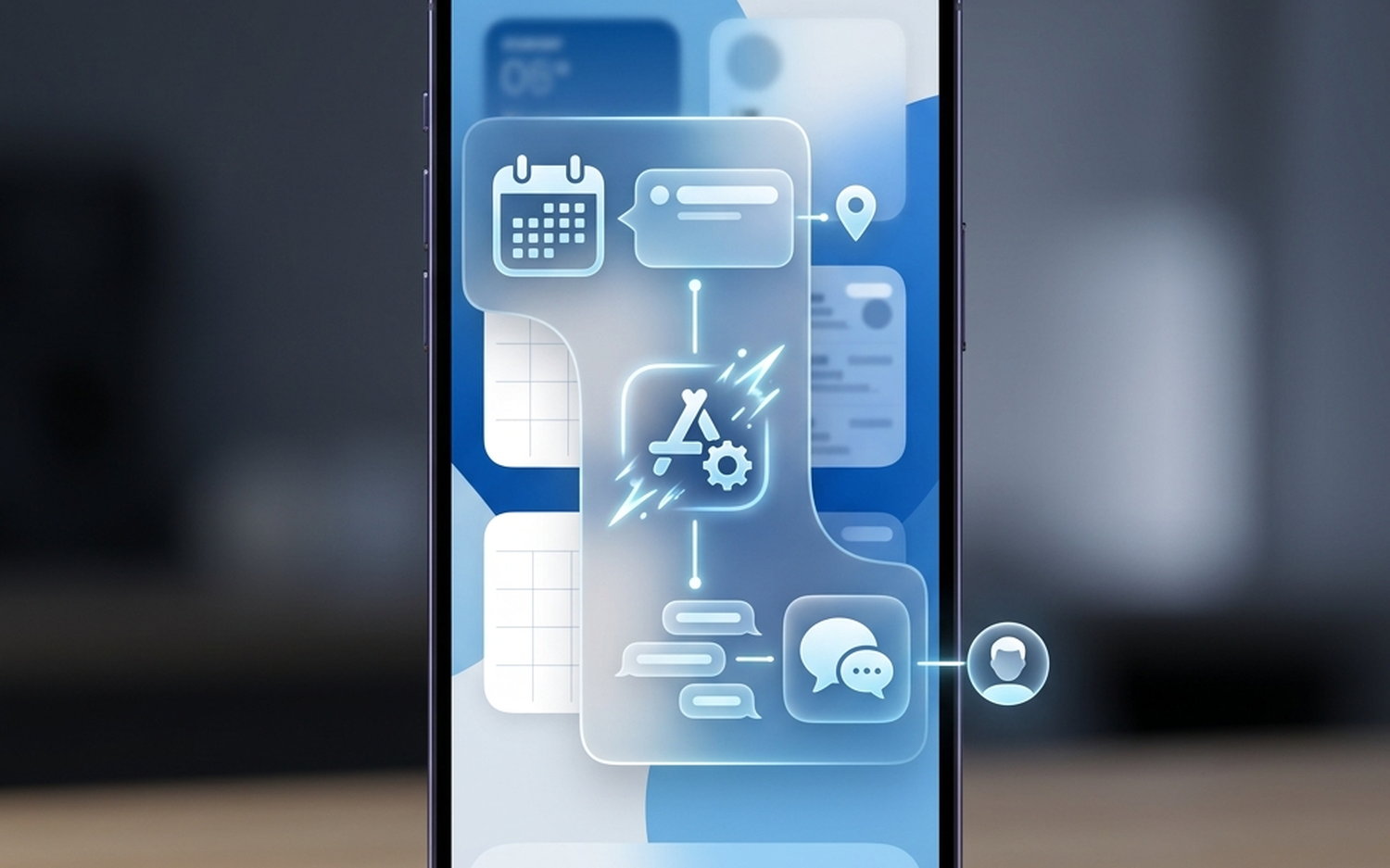 Siri Action Engine iOS 27 UI Mockup
