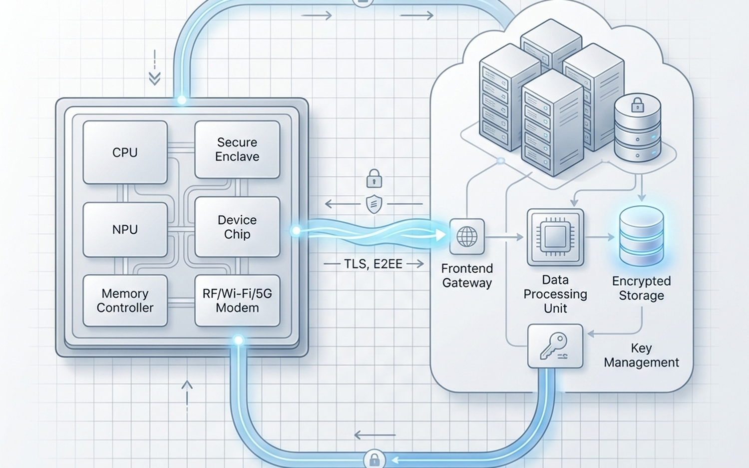 Apple Intelligence Hybrid AI Architecture Diagram