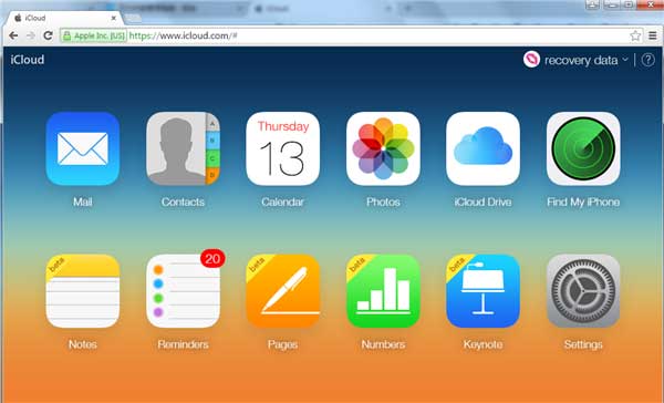 Access iCloud Data with Browser
