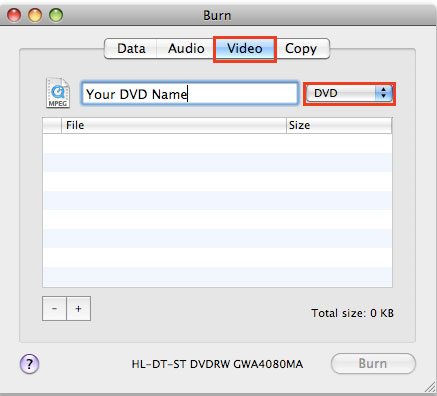 Free DVD Burner for Mac - Burn