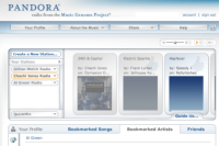 Free Music Download websites - Pandora
