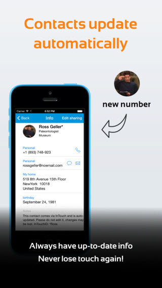 intouchapp Contacts backup